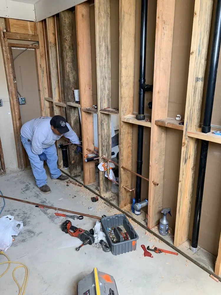 Commercial rough-in plumbing for Water Heater Replacement in Westend